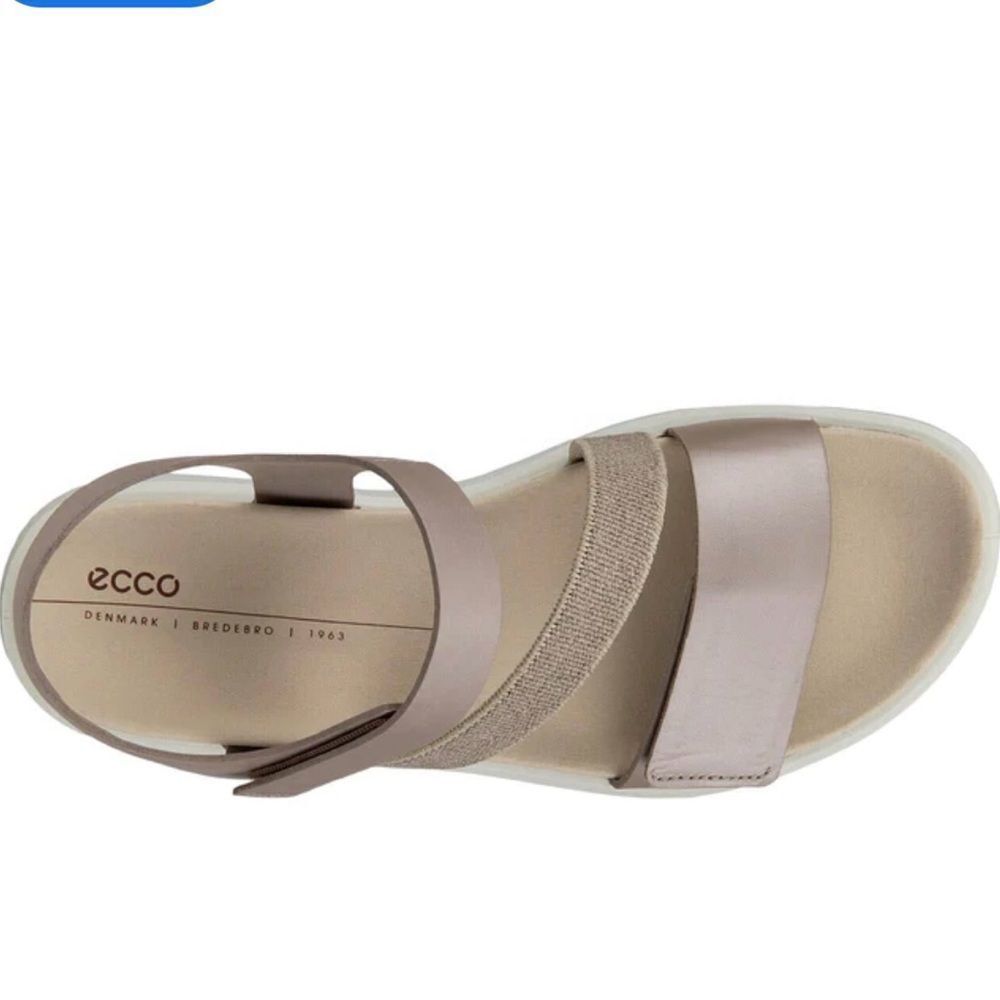 ECCO FLOWT 2 BAND SANDAL GREY ROSE METALLIC